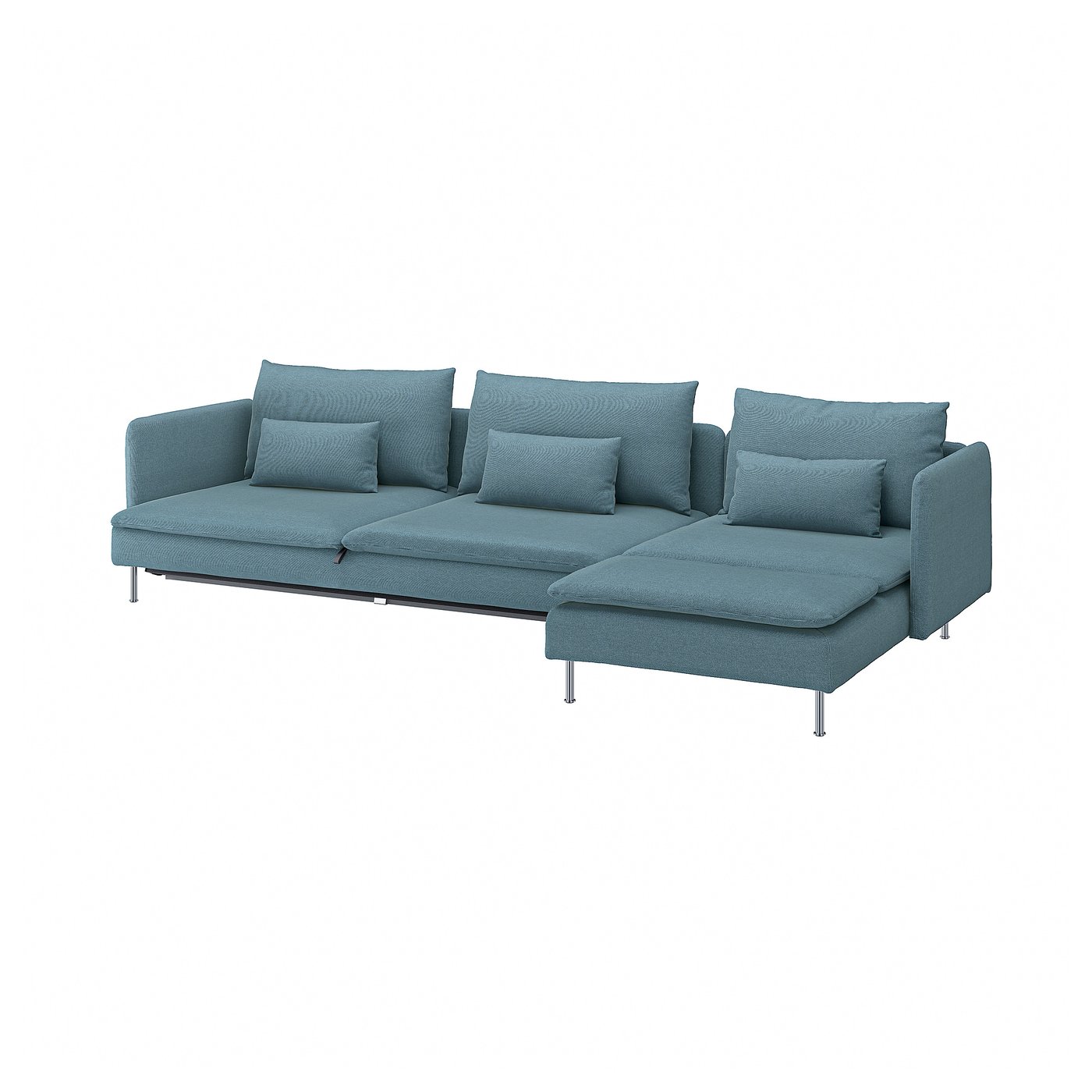 SÖDERHAMN бүхий chaise longue/Fridtuna хар саарал-цэнхэр
