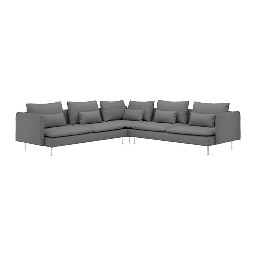 VIMLE 4seat sofa with chaise longue Gunnared medium grey 993.994.87 IKEA