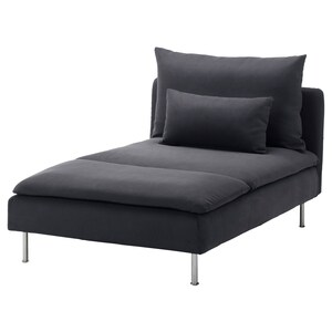 Soderhamn Cover For Chaise Longue Samsta Dark Grey Ikea