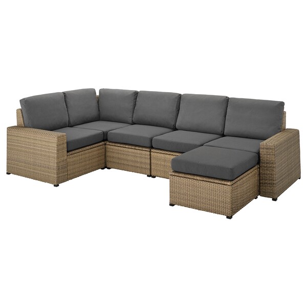Solleron Modular Corner Sofa 4 Seat Outdoor Brown With