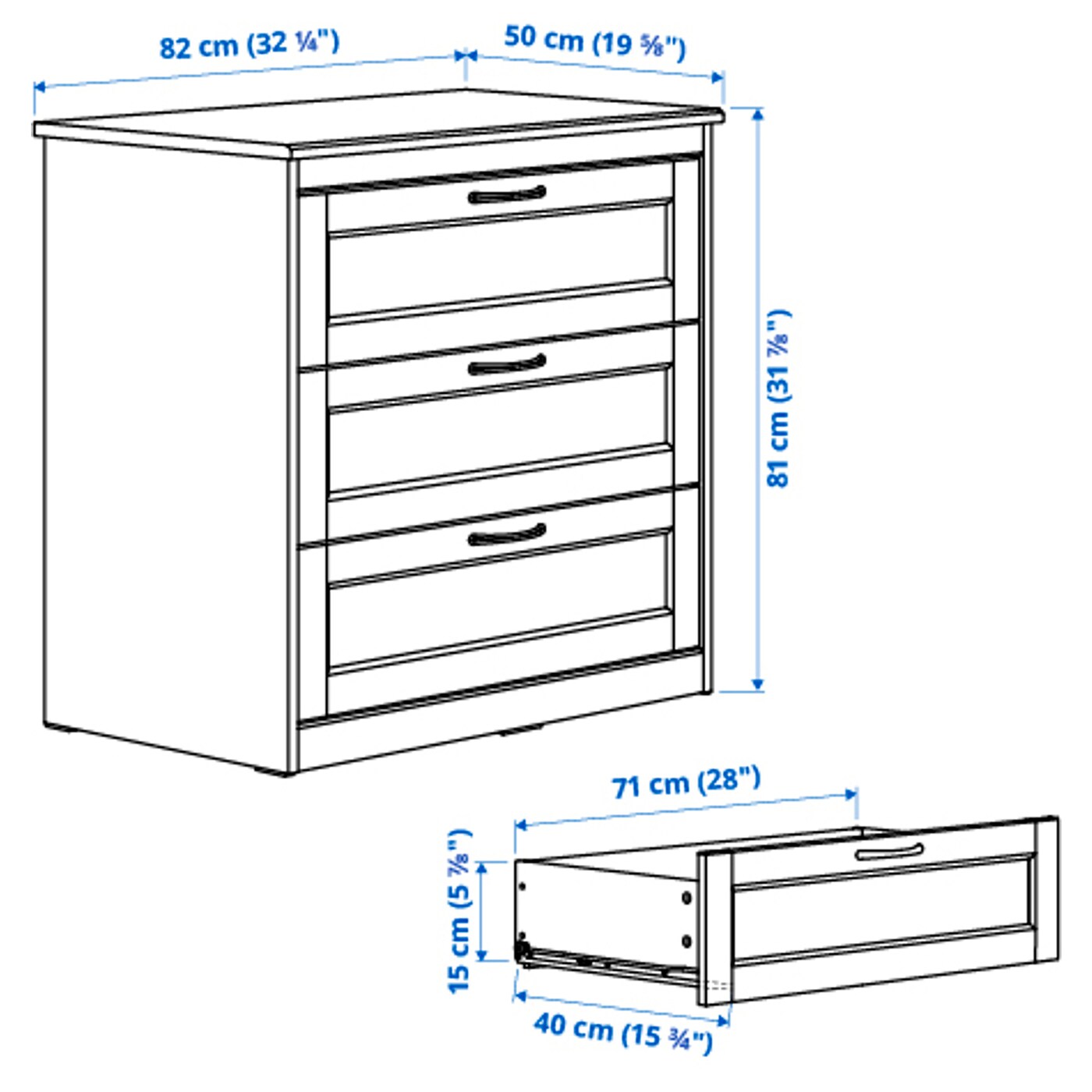 SONGESAND bedroom furniture set of 5 brown 150x200 cm IKEA