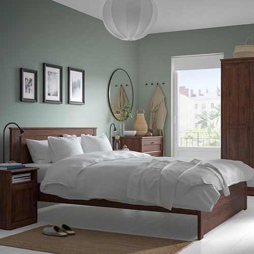 SONGESAND bedroom furniture set of 5 brown 180x200 cm IKEA
