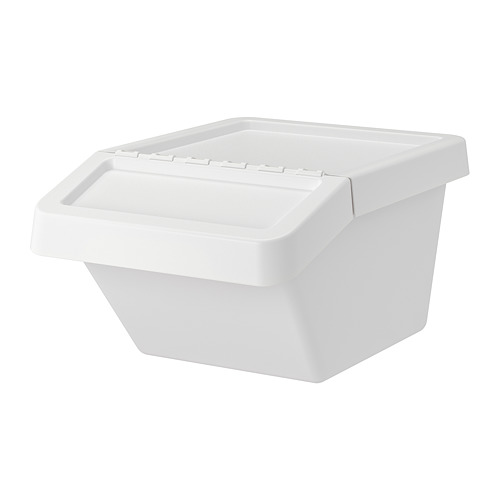 VARIERA waste bin white IKEA