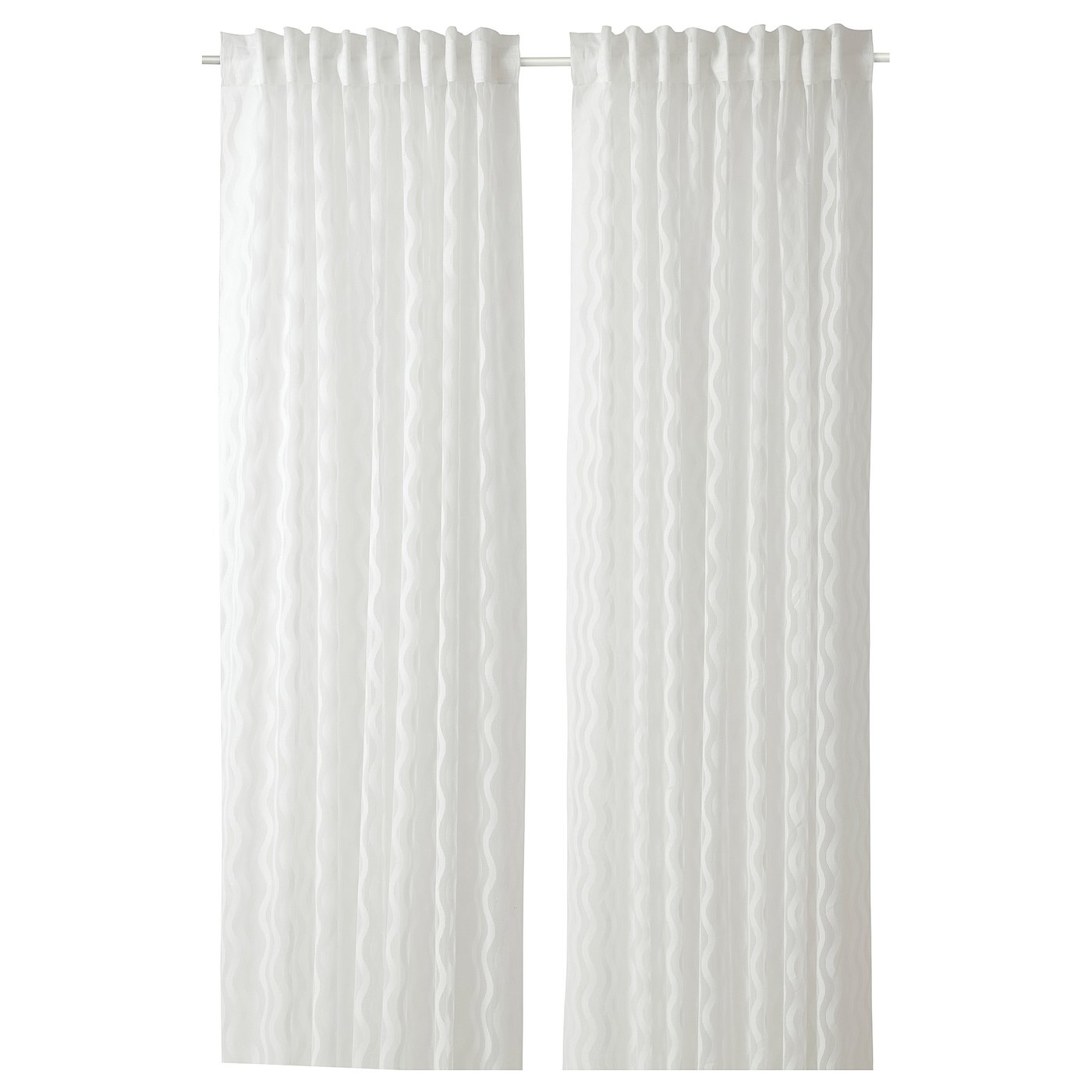 SOTSTÄVMAL sheer curtains, 1 pair white IKEA