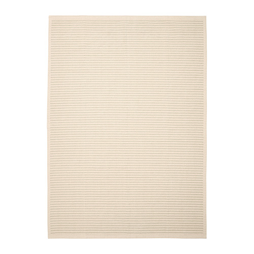 TIPHEDE rug, flatwoven natural/black 004.567.59 IKEA