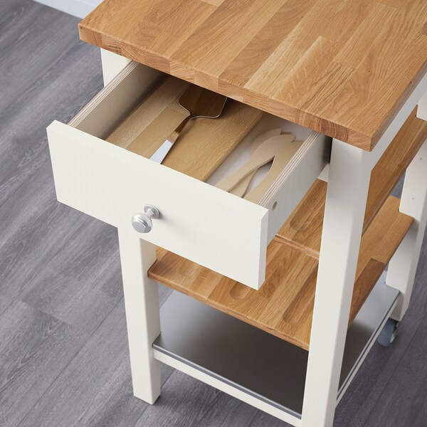 Stenstorp Kitchen Trolley White Oak Ikea
