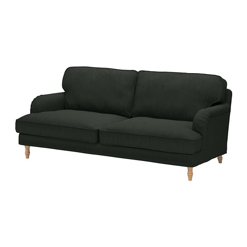 SLATORP 3seat sofa Tallmyra white/black 805.202.52 IKEA