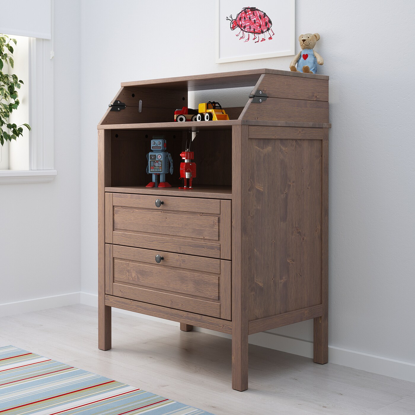 changing table with drawers ikea