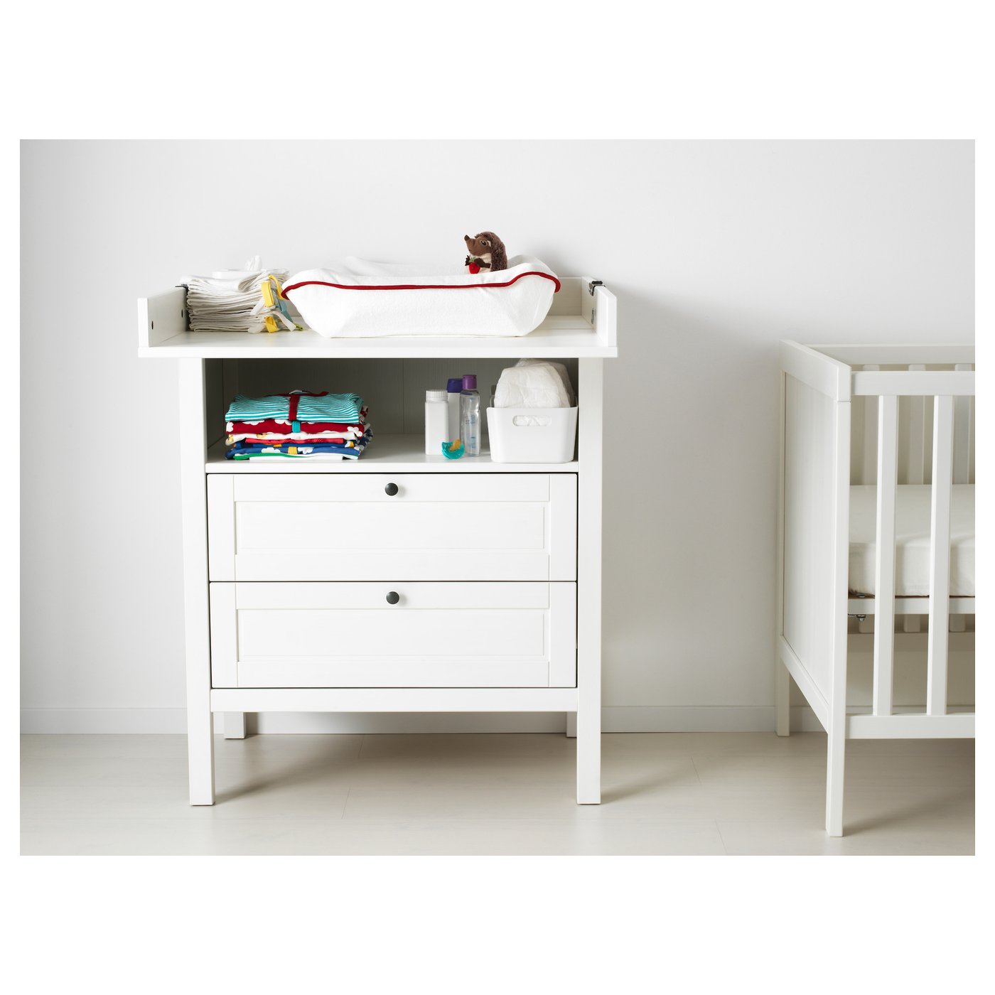 fold down changing table ikea