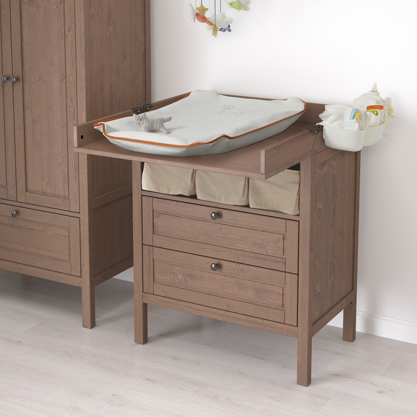 Sundvik Changing Table Chest Of Drawers Grey Brown Ikea