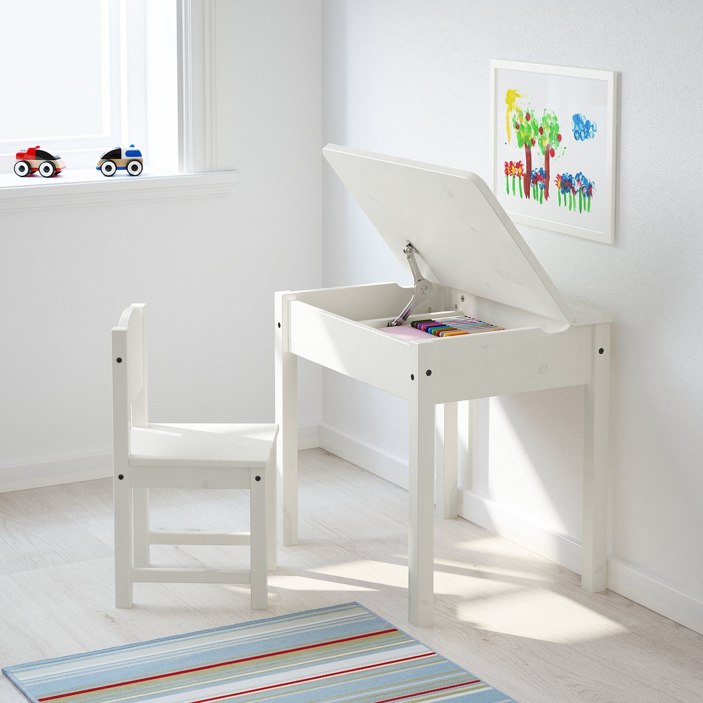 children's desk with storage