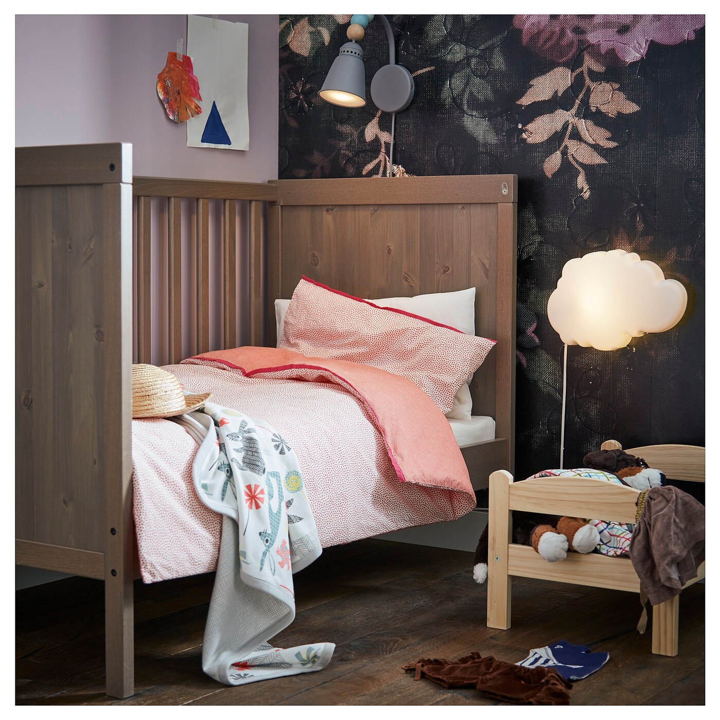 ikea cot grey