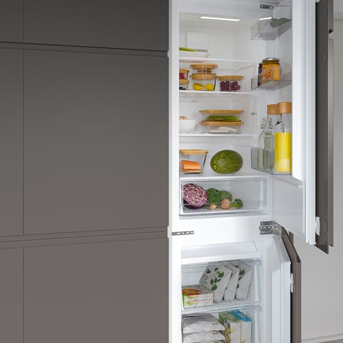 SUPERKALL fridge/freezer No Frost/white integrated IKEA