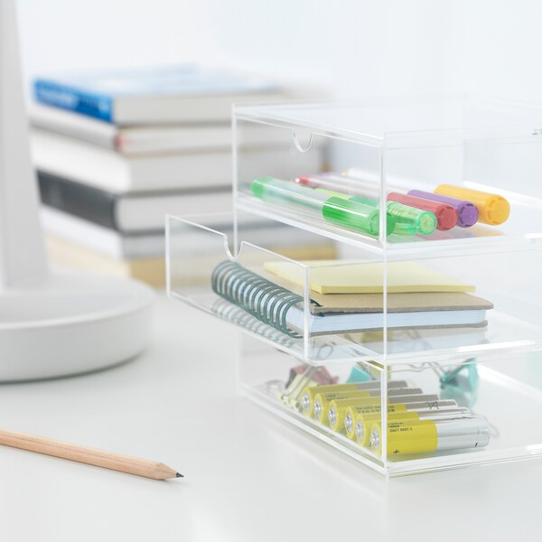Svasp Storage Box With 3 Drawers Ikea