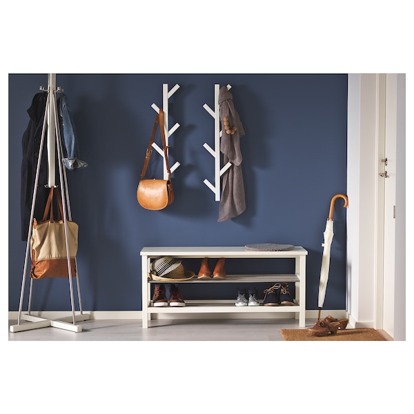 Tjusig Bench With Shoe Storage White Ikea