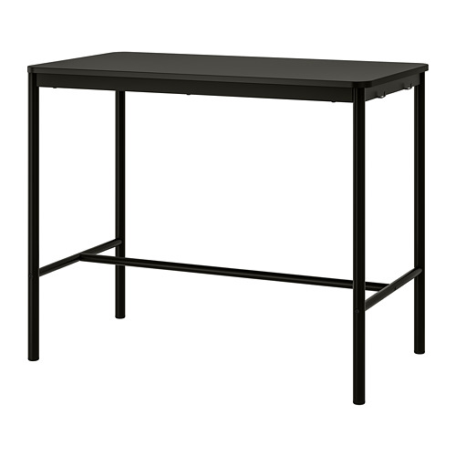 HÅVERUD table with storage ladder black - IKEA