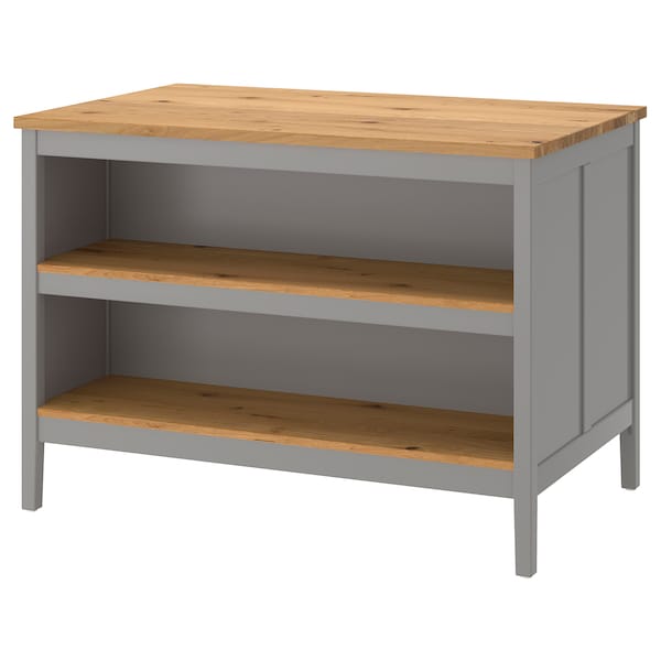 Tornviken Kitchen Island Grey Oak 126x77 Cm Ikea Leicht platzierbare kücheninsel mit platz z. tornviken kitchen island grey oak 126x77 cm