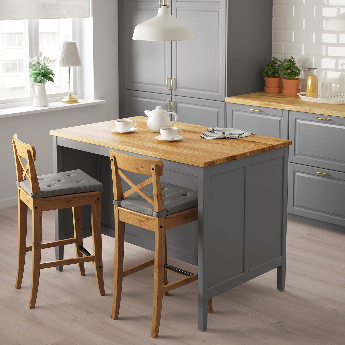 Tornviken Kitchen Island Grey Oak Ikea