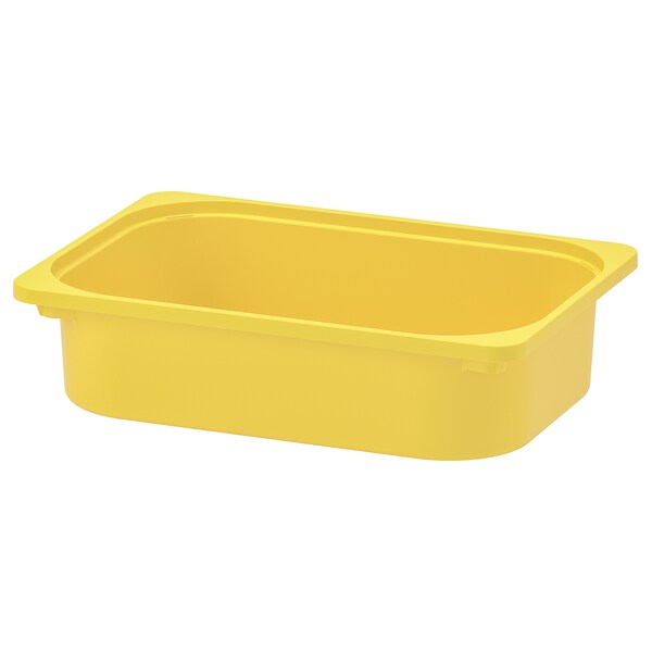 Hộp lưu trữ TROFAST, màu vàng, 42x30x10 cm
