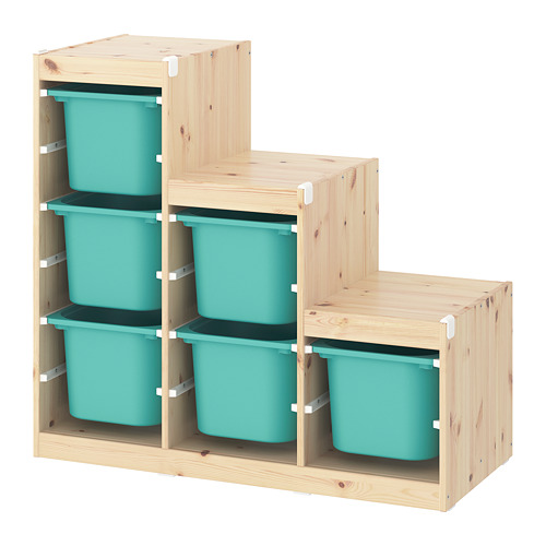 TROFAST storage combination with boxes 992.267.31 IKEA