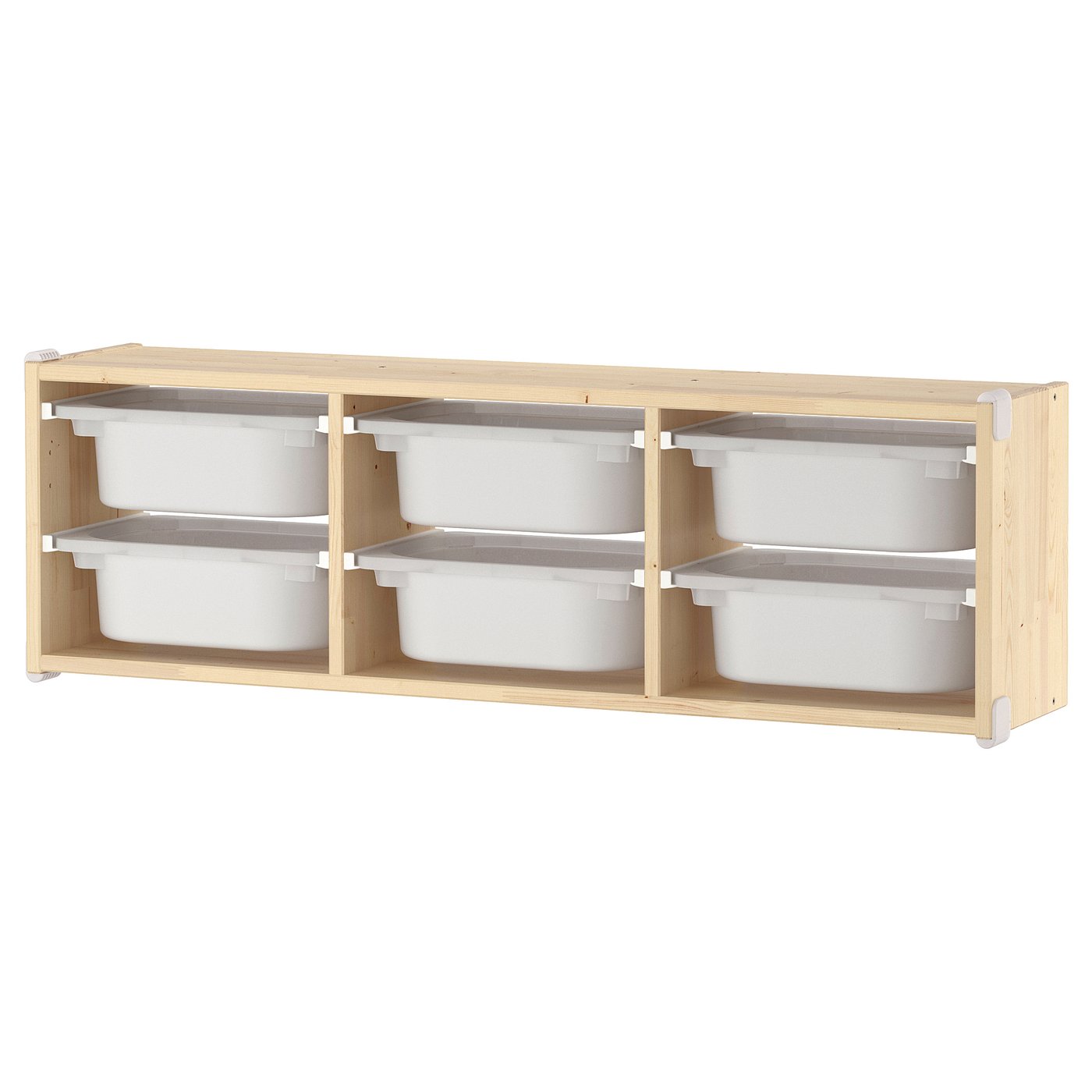 TROFAST Wall storage light white stained pine, white IKEA