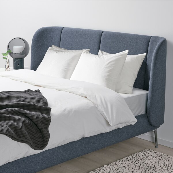 Tufjord Upholstered Bed Frame Gunnared Blue Ikea