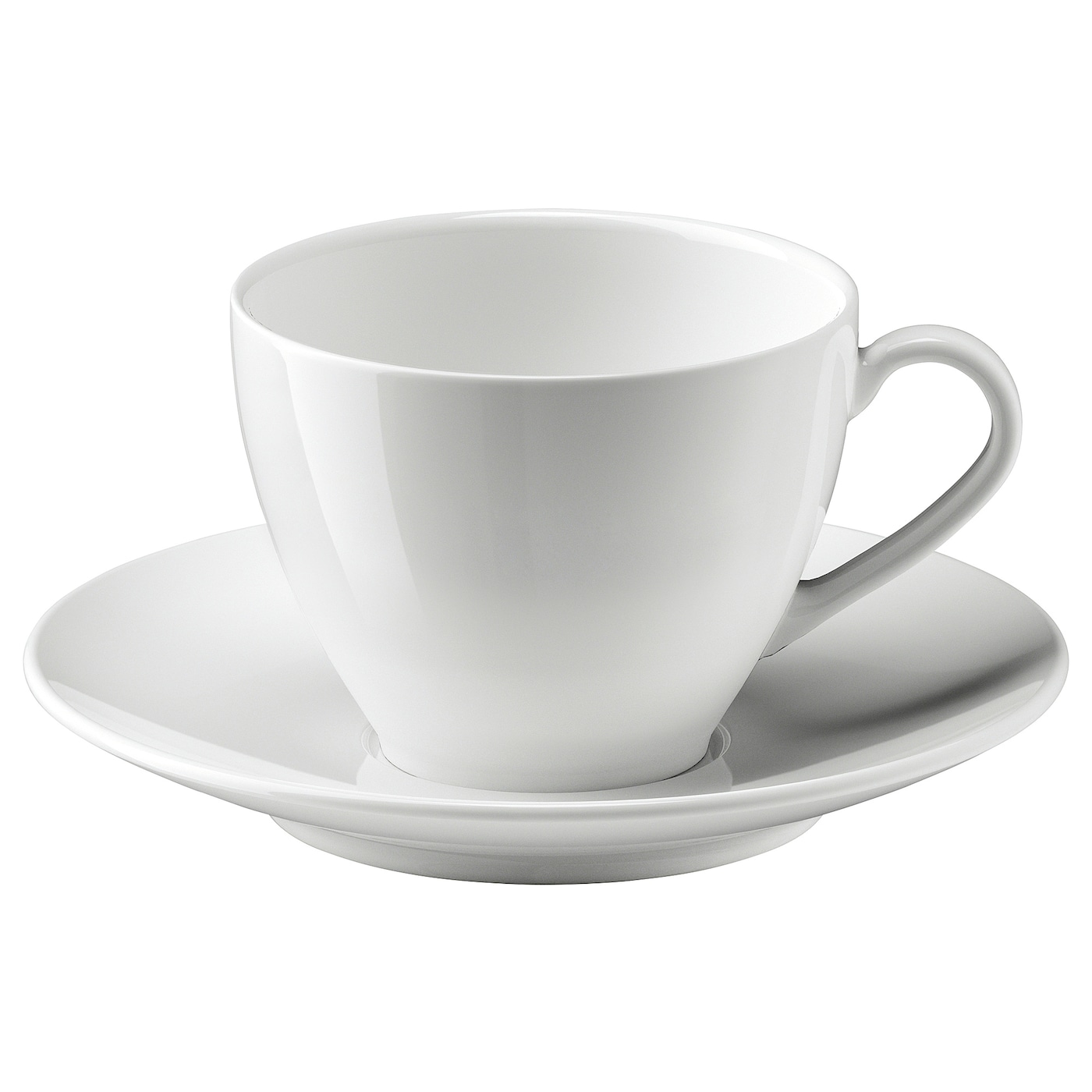 VÄRDERA coffee cup and saucer white 20 cl - IKEA