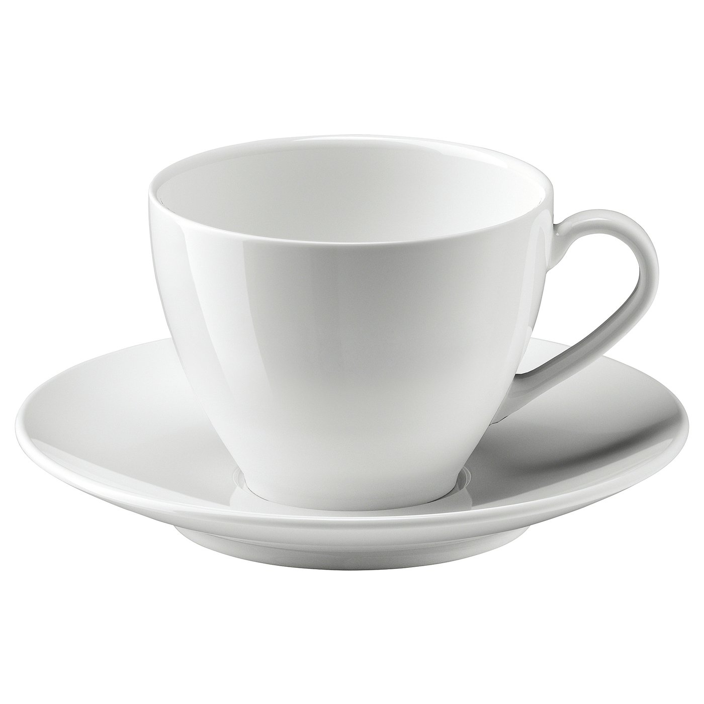 VÄRDERA Coffee cup and saucer white IKEA