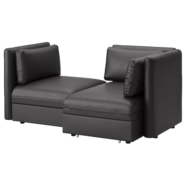 Vallentuna 2 Seat Modular Sofa With Sofa Bed And Storage Murum Black Ikea Move the modular pieces around as. vallentuna 2 seat modular sofa with