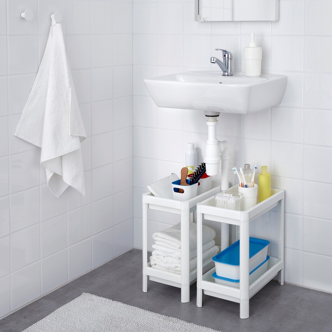 Vesken Shelf Unit White 36x23x40 Cm
