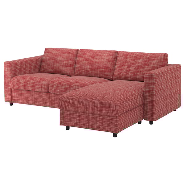 Vimle 3 Seat Sofa With Chaise Longue Dalstorp Multicolour Ikea