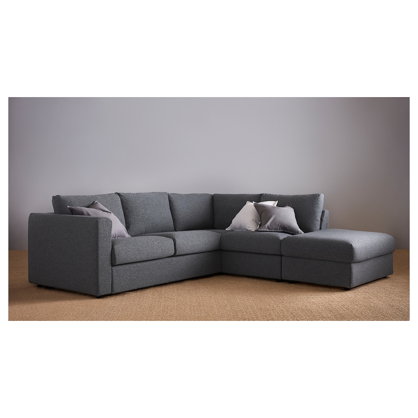 Vimle Corner Sofa Bed 4 Seat With Open End Gunnared Medium