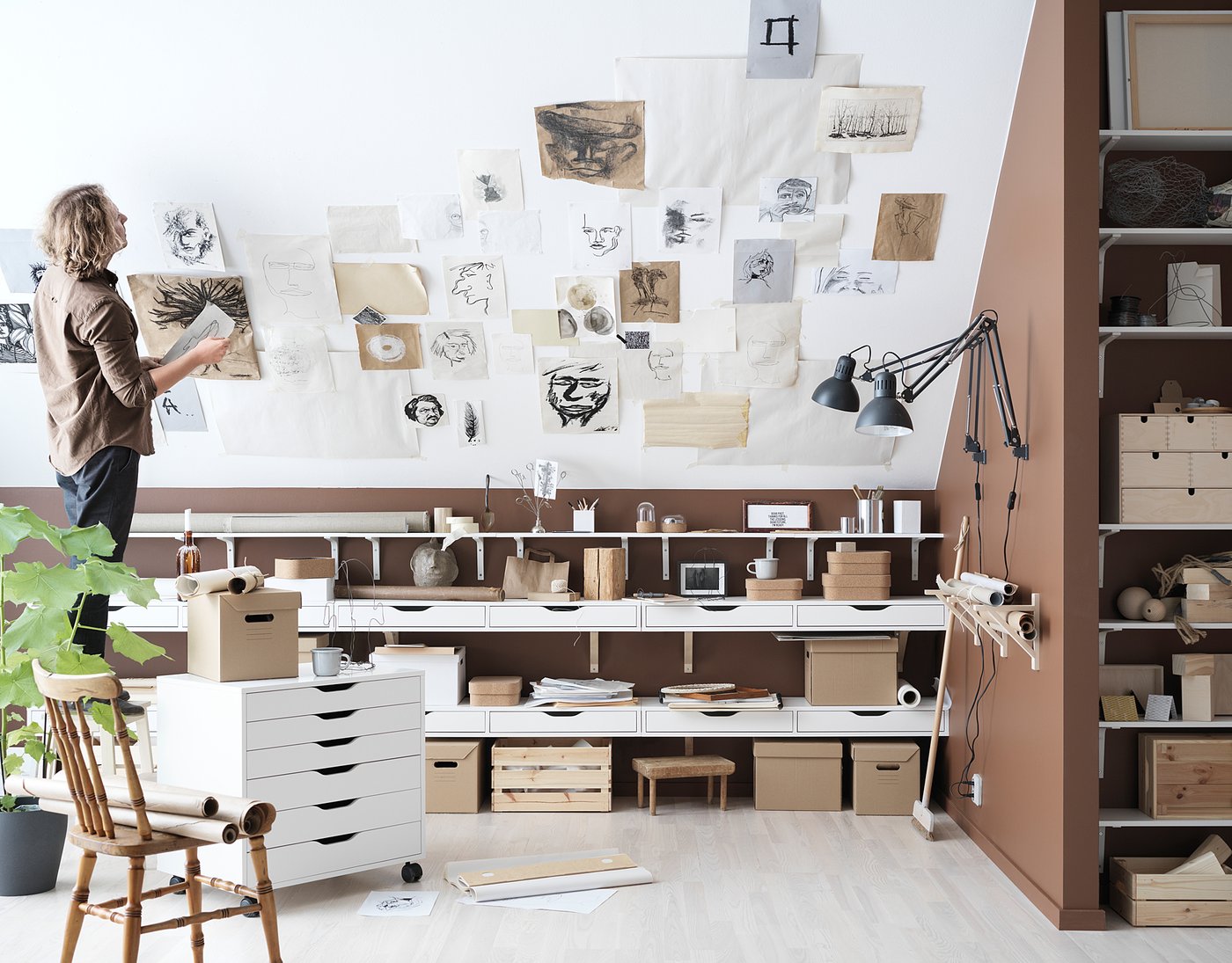 宜家alex 阿来斯 抽屉柜带脚轮 白色 304.854.25 - ikea