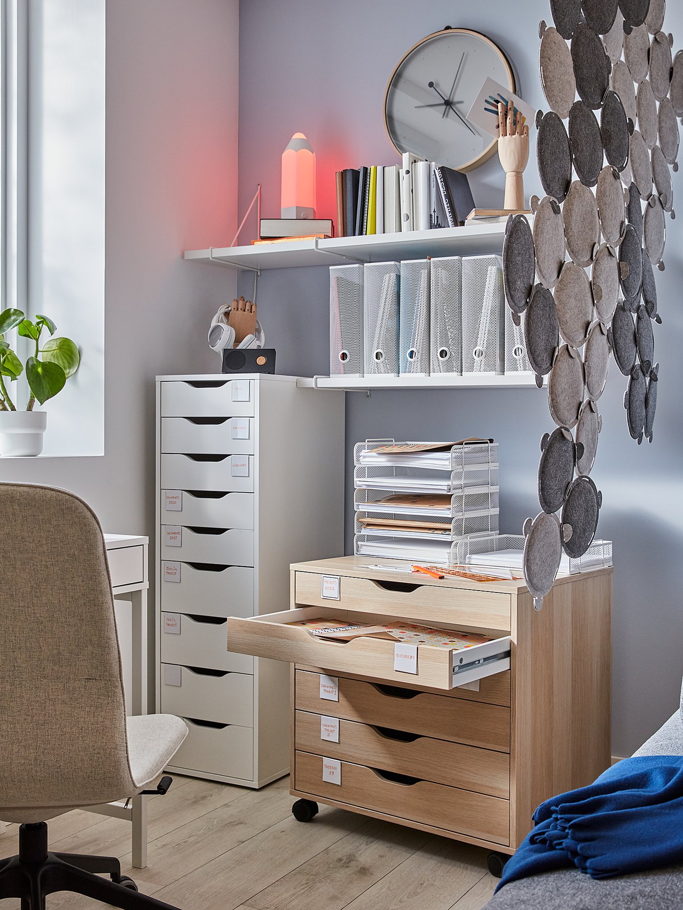ALEX drawer unit with 9 drawers white - IKEA