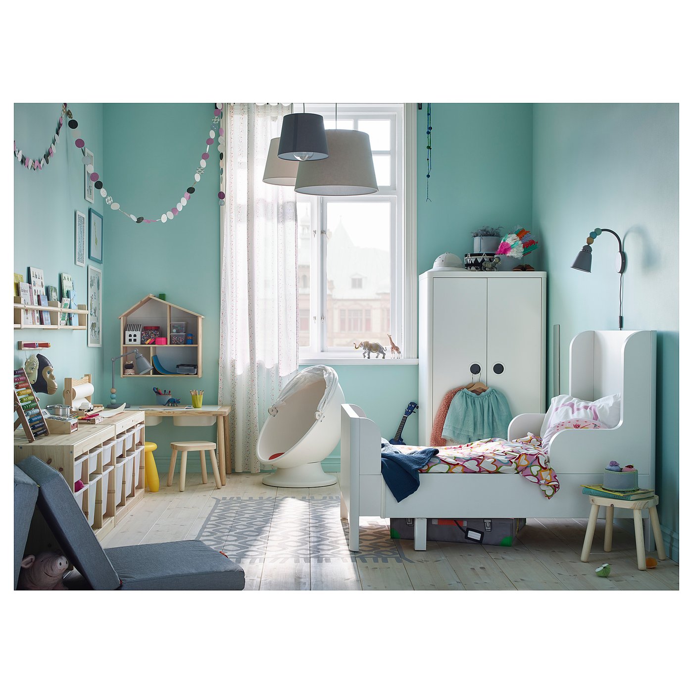 宜家busunge 布松纳 可加长型儿童床 白色 503.513.40 - ikea