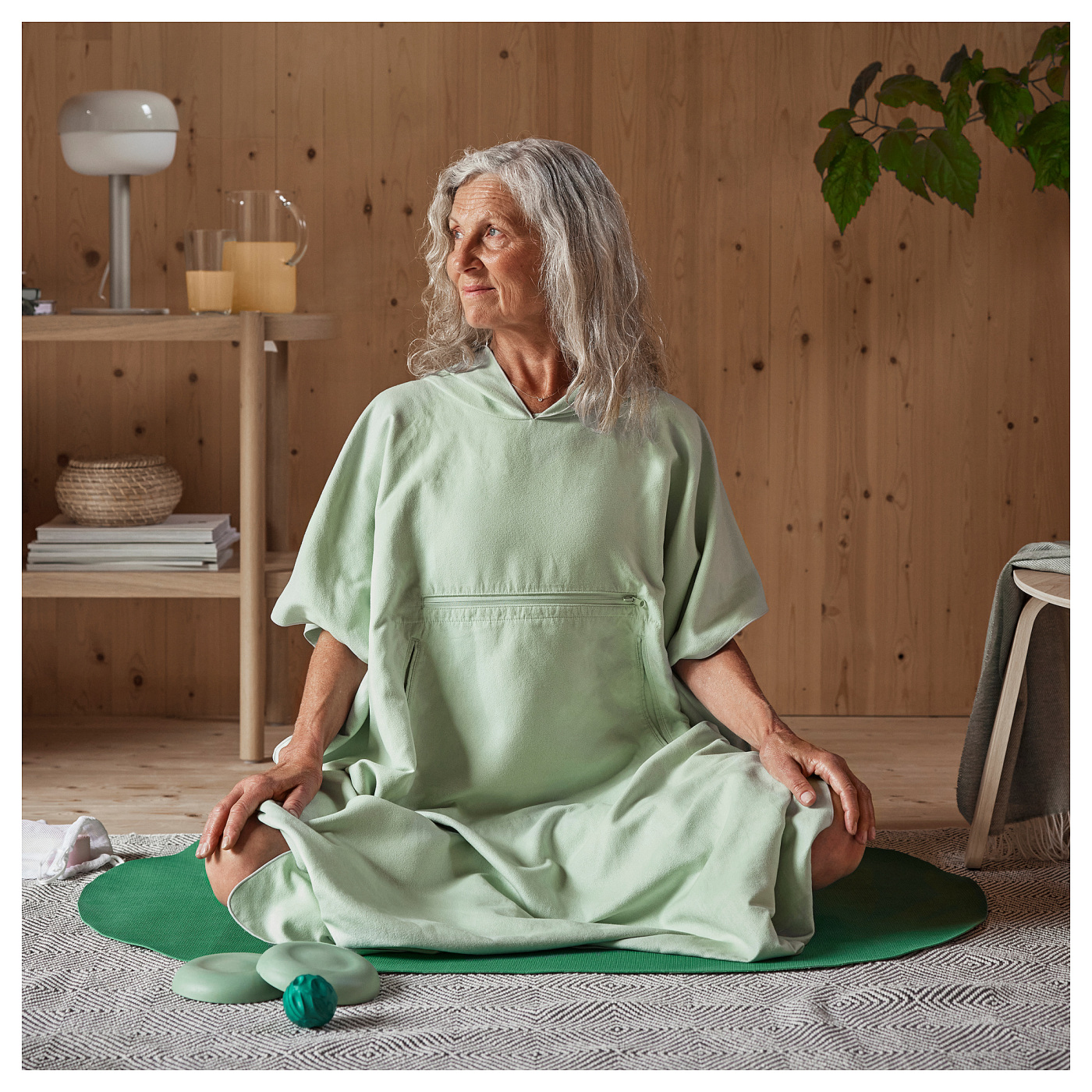 DAJLIEN bath poncho with hood light green - IKEA