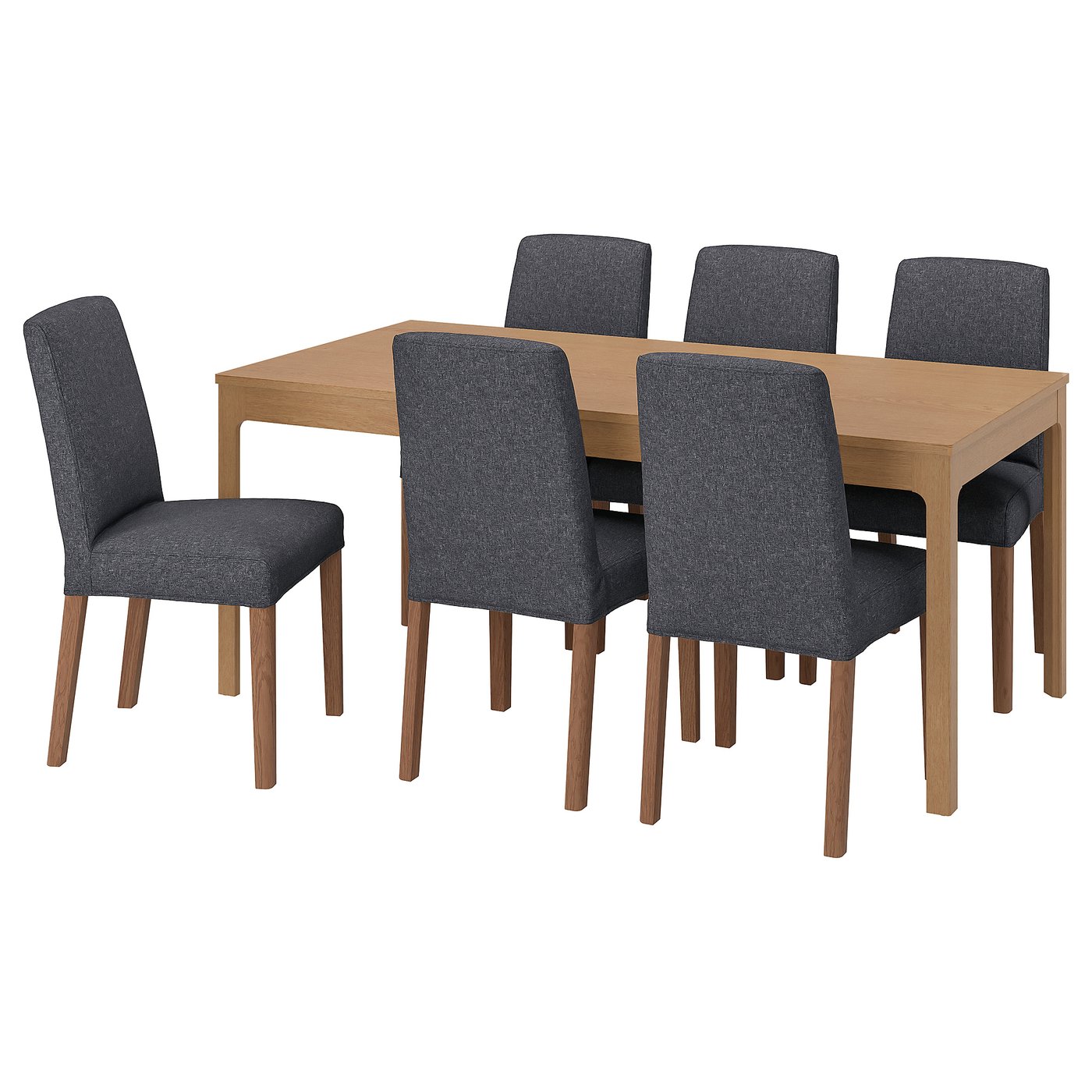 宜家ekedalen 伊克多兰 Bergmund 伯格蒙桌子和6把椅子4 084 87 Ikea