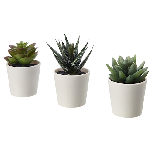 Fejka 菲卡人造盆栽带花盆 室内 户外肉质植物 Ikea