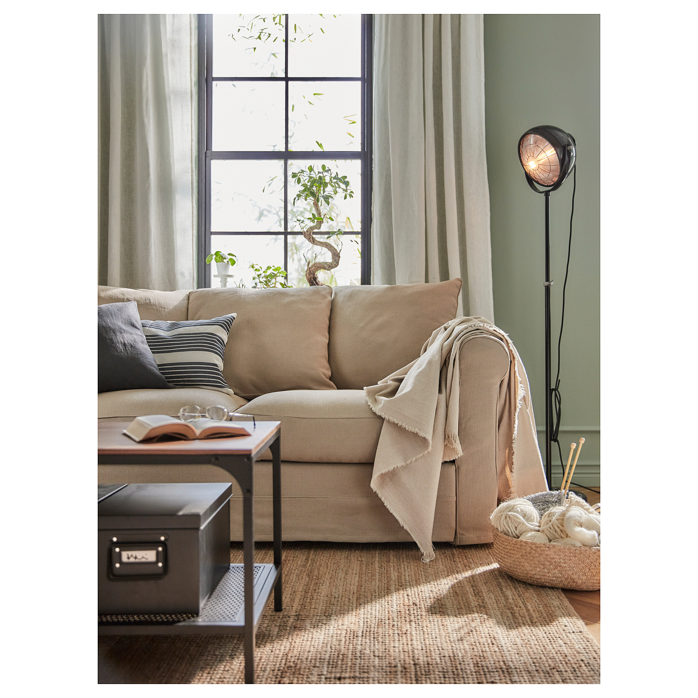 GRÖNLID 2-seat sofa Sporda natural - IKEA