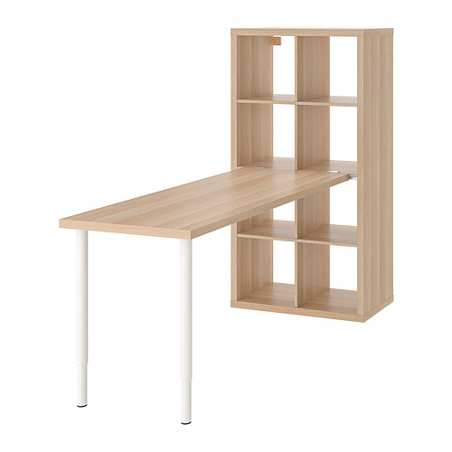 宜家kallax 卡莱克 / lagkapten 拉格开普 书桌组合 白色 - ikea