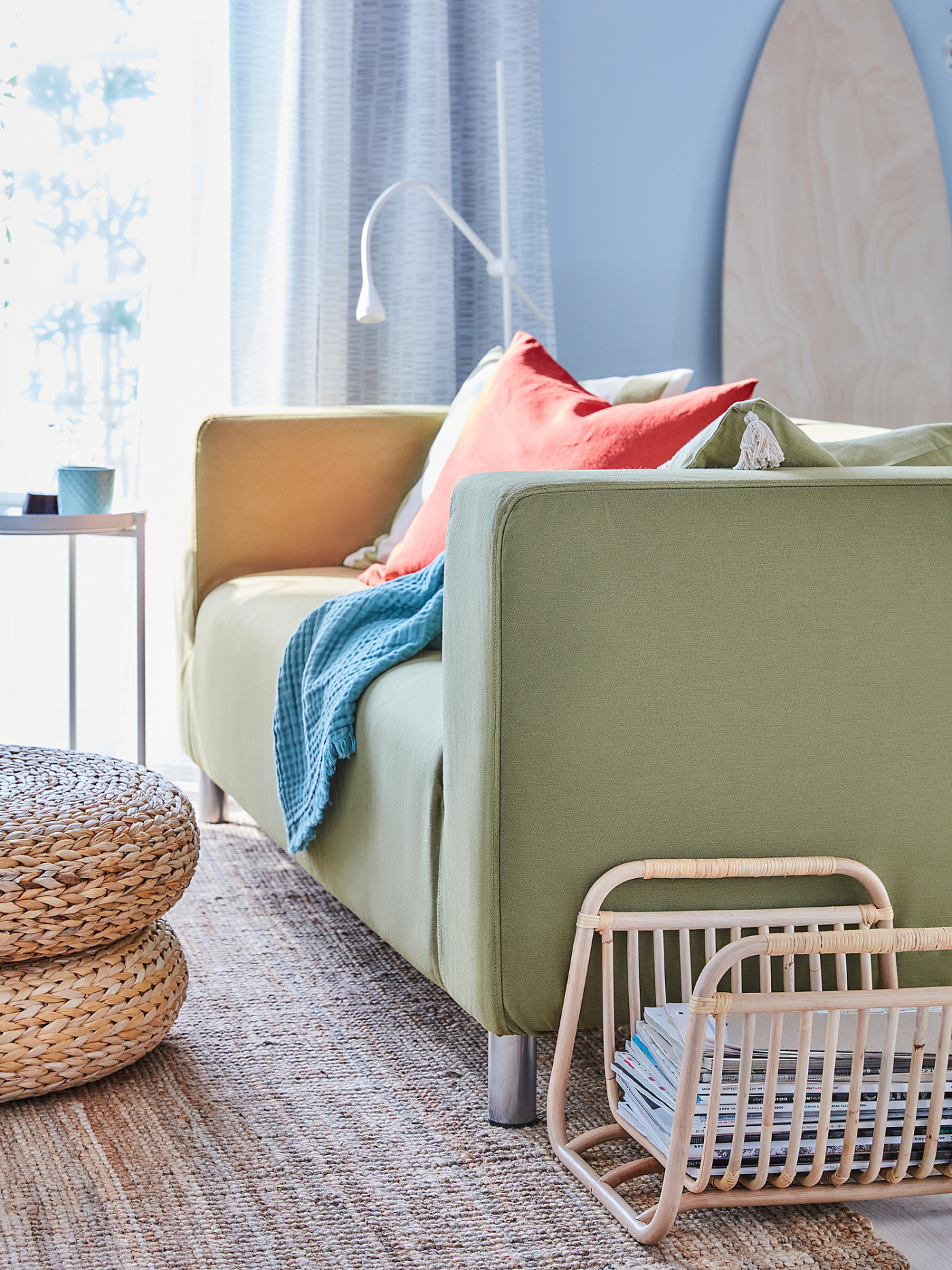 KLIPPAN 2-seat sofa Vissle yellow-green - IKEA