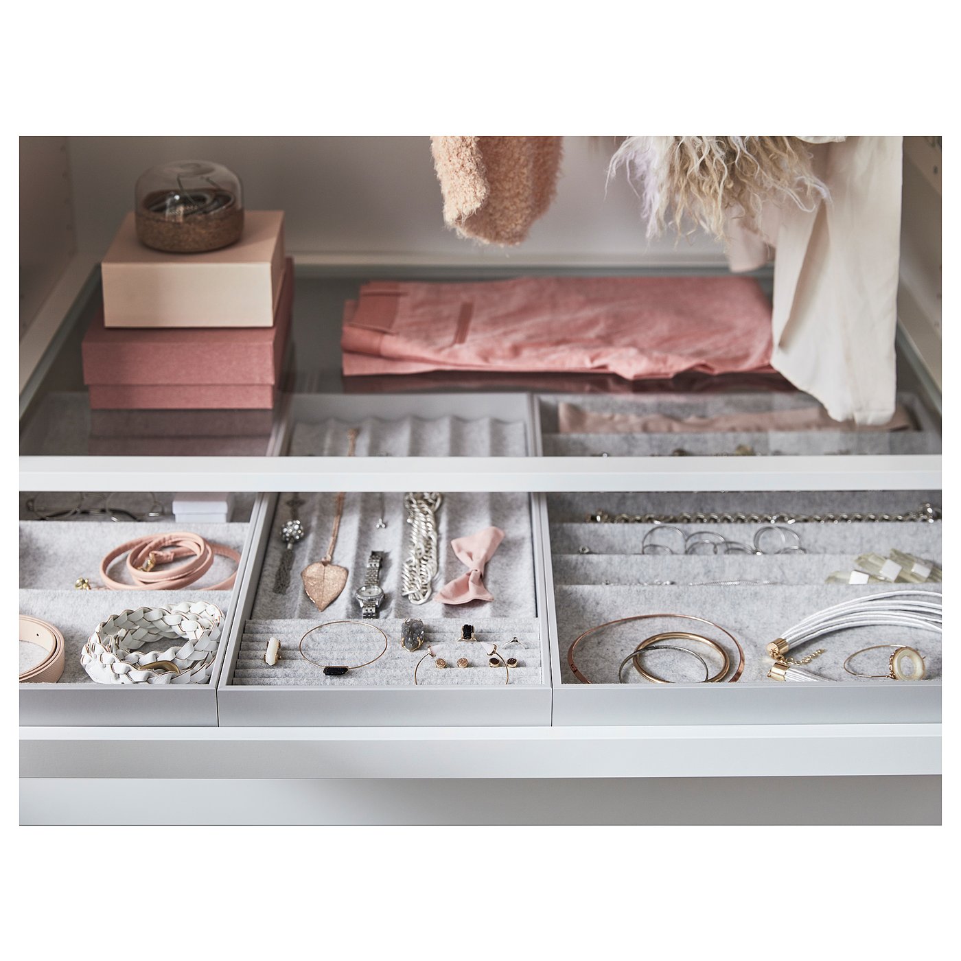 その他 IKEA PAX KOMPLEMEXT KOMPLEMENT insert for pull-out tray light grey - IKEA