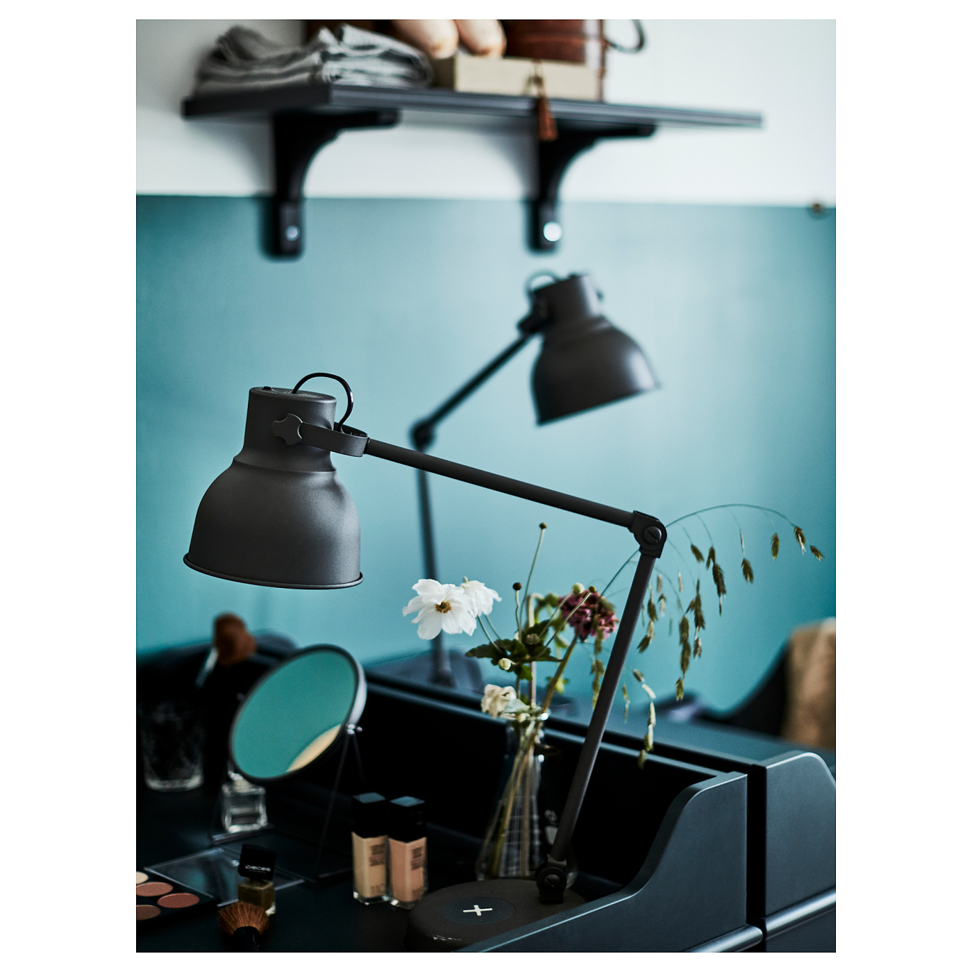 LOMMARP desk dark blue-green - IKEA