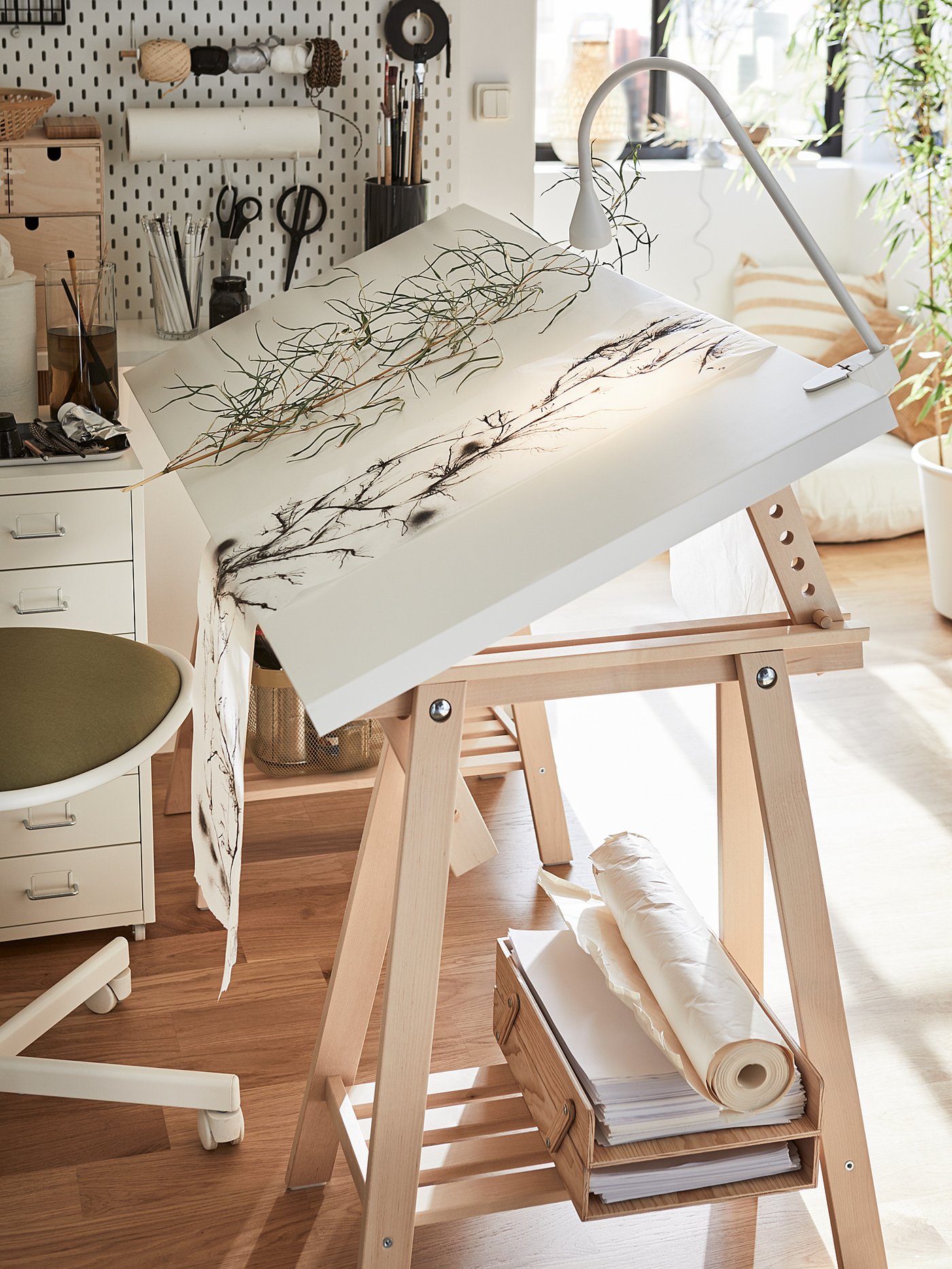IKEA 机 脚のみ MITTBACK（２個セット） MITTBACK trestle birch - IKEA