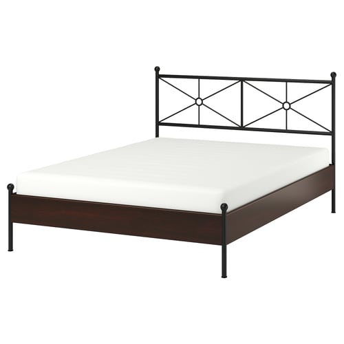 宜家musken 穆斯肯 床架 褐色/鲁瑞 792.476.97 - ikea