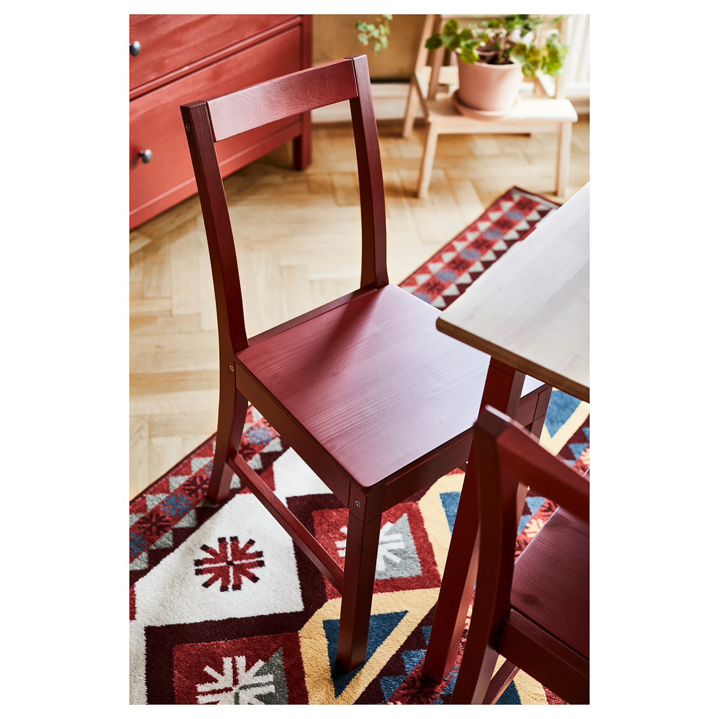 PINNTORP chair red stained - IKEA