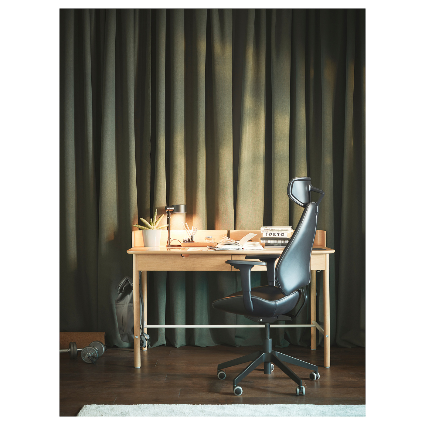 RIDSPÖ desk oak - IKEA
