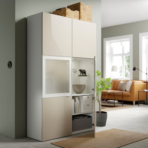 宜家selsviken 赛维肯 柜门 高光 米黄色 402.981.12 - ikea