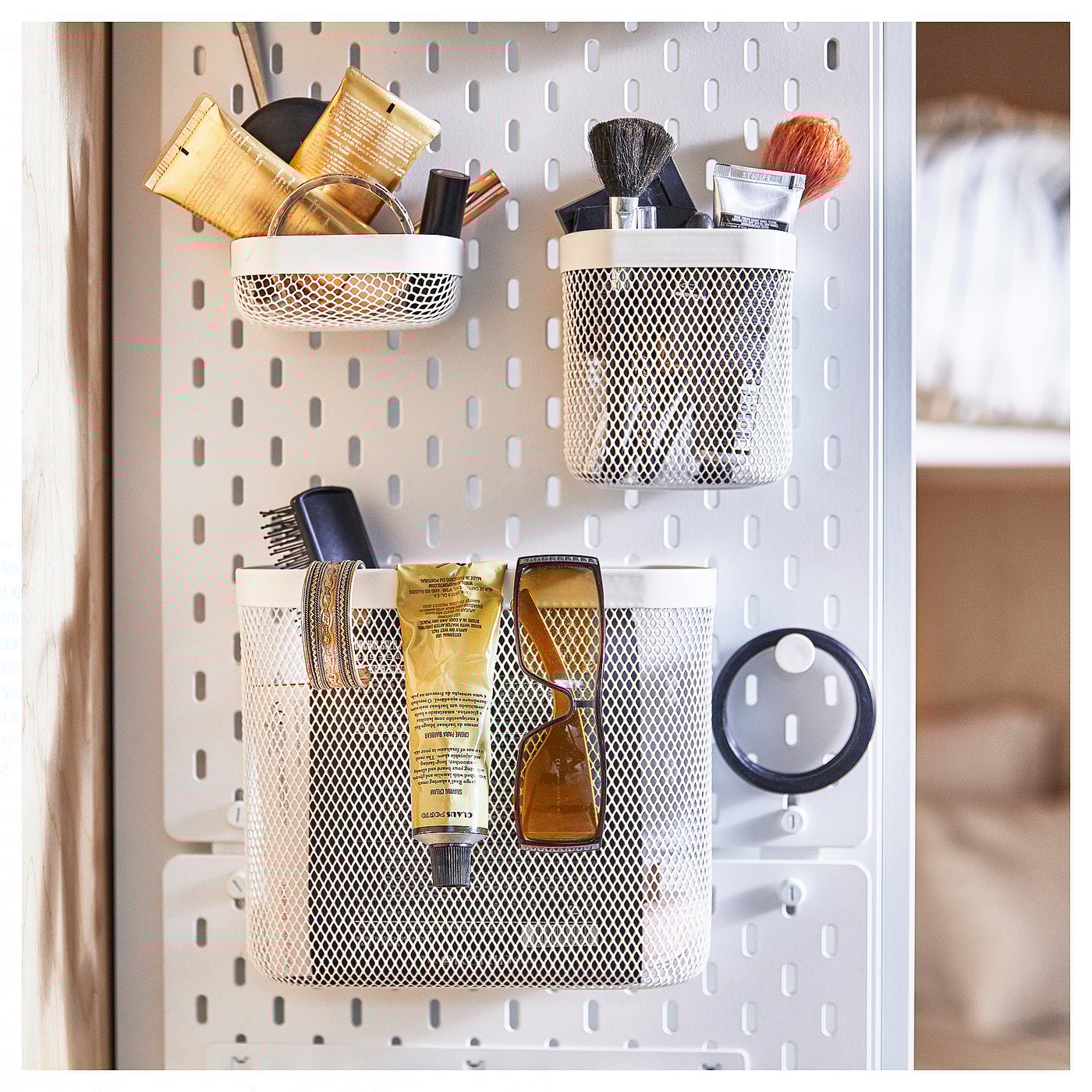 宜家sk03dis 斯考迪斯 收纳篮,一套3件 白色 105.177.62 - ikea