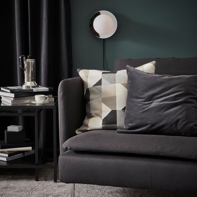 s00derhamn 索德汉 四人沙发, 带贵妃椅 开放式/萨斯塔 深灰色